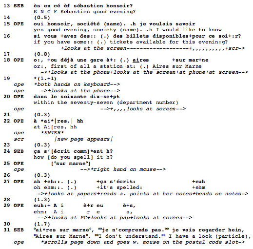 How to write a conversation transcript